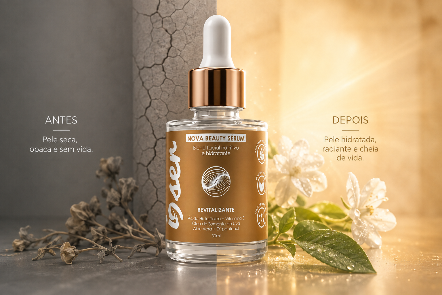 Sérum Anti-Idade NovaBeauty - Antes e Depois