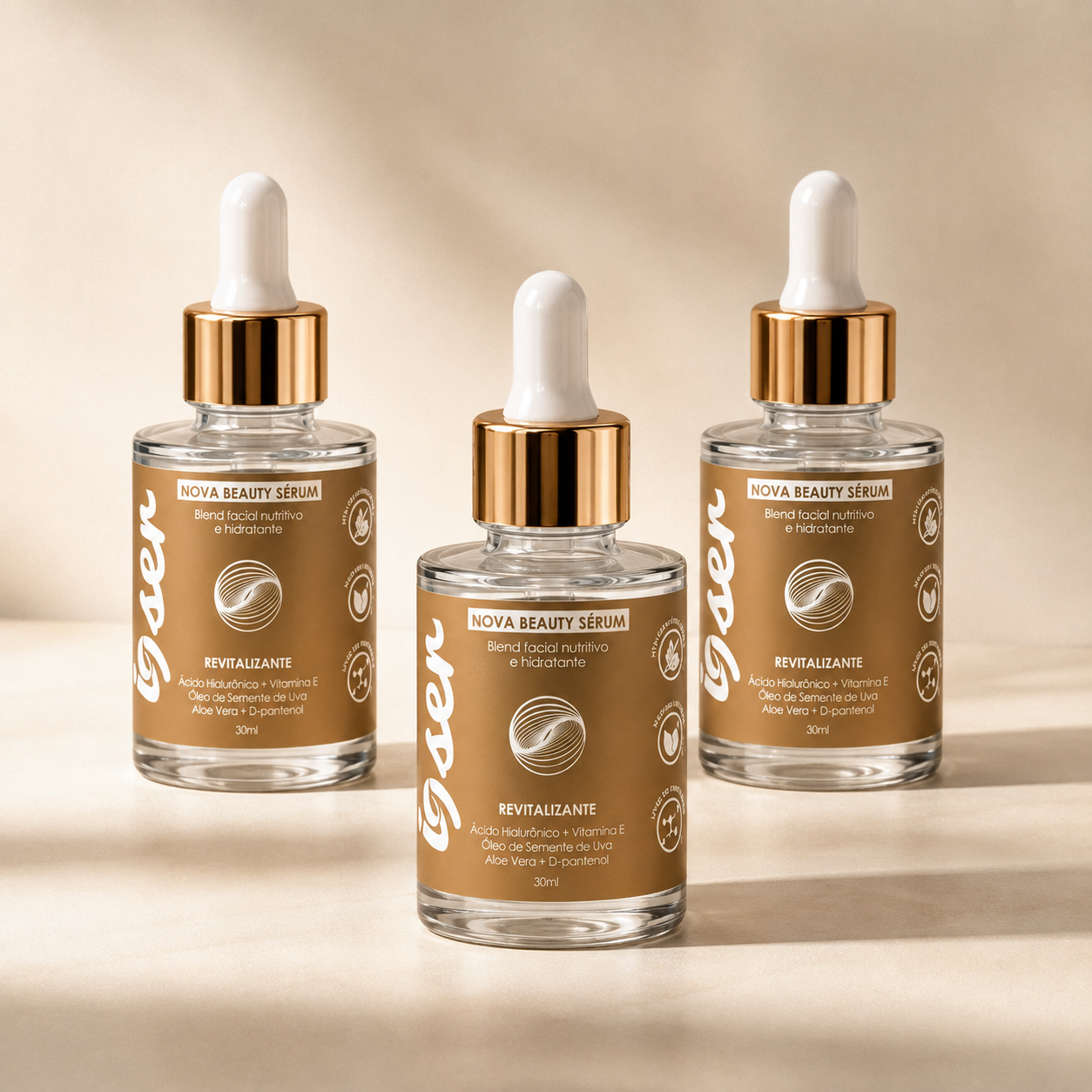 Kit Sérum Anti-Idade NovaBeauty - 3 Unidades